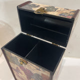 Decorative Wine Bottle Storage Box ACCESSORIES 8Wx4Dx15H