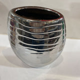 Wave Pattern Metallic Ceramic Vase ACCESSORIES