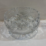 Cut Crystal Footed Sawtooth Edge Bowl ACCESSORIES 6Wx3H