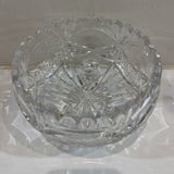 Cut Crystal Footed Sawtooth Edge Bowl ACCESSORIES 6Wx3H