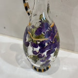 Hand Painted Vinegar Ewer ACCESSORIES 3.5Wx9.5H