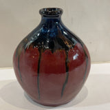 Drip Glaze Bottle Shaped Ceramic Vase ACCESSORIES 6Wx3.5Dx8H