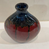 Drip Glaze Bottle Shaped Ceramic Vase ACCESSORIES 6Wx3.5Dx8H