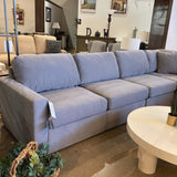 Modmax Granite Performance Fabric Modular SECTIONAL Grey 102Wx107Lx66Dx37Dx30H