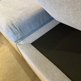 Modmax Granite Performance Fabric Modular SECTIONAL Grey 102Wx107Lx66Dx37Dx30H