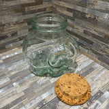 Glass Elephant Jar w/ Cork Lid ACCESSORIES 7w5d8h