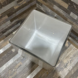 White Glass Cube Vase ACCESSORIES 5w5d5h