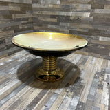 Brass Footed Fruit Bowl ACCESSORIES 8d4.5h