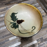 Brass Footed Fruit Bowl ACCESSORIES 8d4.5h