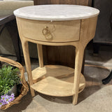 Ellen Marble Top Single Drawer NIGHTSTAND 18w14d24h