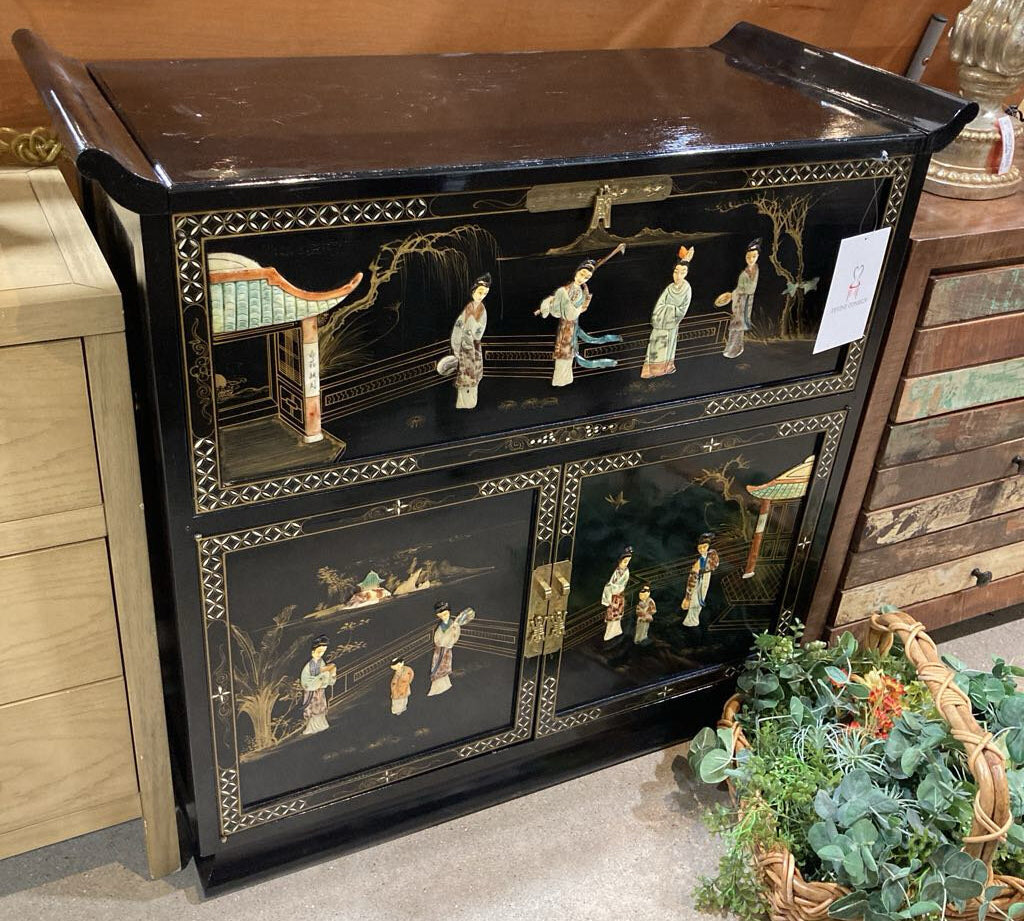 Oriental Flip-Top Bar CABINET 41w19d39h