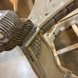 Distressed Tuscan Scroll Leg END/SIDE TABLE 27w27d27h