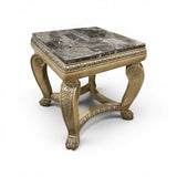 Distressed Tuscan Scroll Leg END/SIDE TABLE 27w27d27h