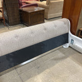 Liberty Furniture Magnolia Manor Antique White And Weathered Bark King Upholstered Sleigh Bed BEDS 82w105d60h