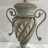 Distressed Urn Lamp w/ Traditional Shade TABLE LAMP 16d32