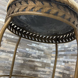 Round Brass Vanity Stool FURNITURE 14d17h