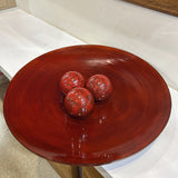 Oversized Lacquer Centerpiece w/ Decor Balls GIFT 24d2.5h