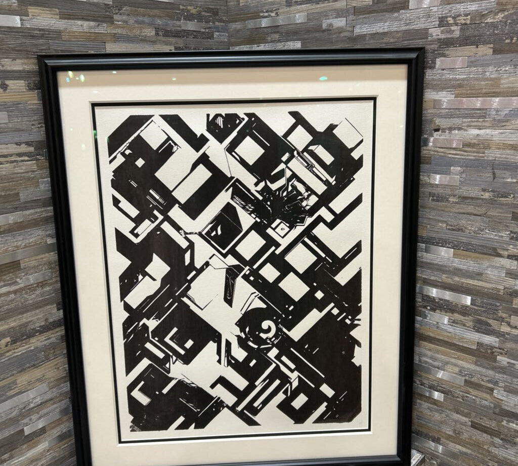 Vorticism Framed Print ART WORK 23x28