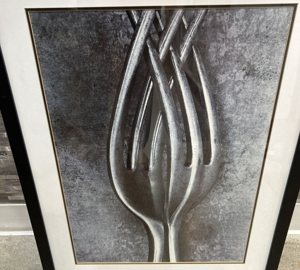"Two Forks" Bob Carlos Clarke Framed Print ART WORK 25x33
