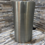 Stainless Steel Base w/ Oval Shade TABLE LAMP 14w9d24h