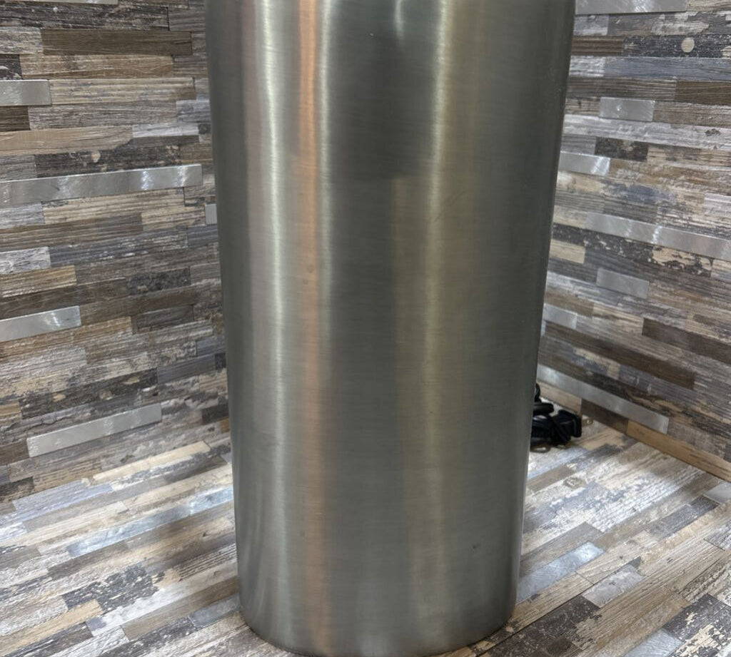 Stainless Steel Base w/ Oval Shade TABLE LAMP 14w9d24h