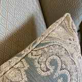 Ethan Allen Upholstered Patterned Wingback w/ Nailhead Trim LOUNGE CHAIRS 31w33d47h