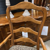 Ethan Allen French Country Ladder Back Captain DINING CHAIRS 24w19d41h