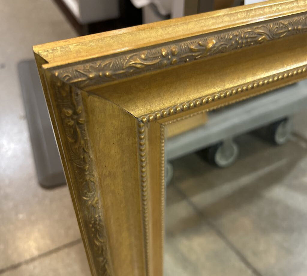 Ornate Gilt Framed Rectangular Mirror MIRRORS 46x35