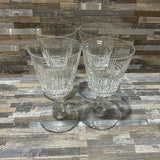 4pc Set Glass Water Goblets ACCESSORIES 3.5d6h