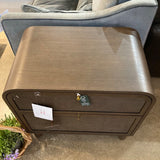 Lulu and Georgia Suzette 2-Drawer NIGHTSTAND Smoked Oak 28w17d27.5h