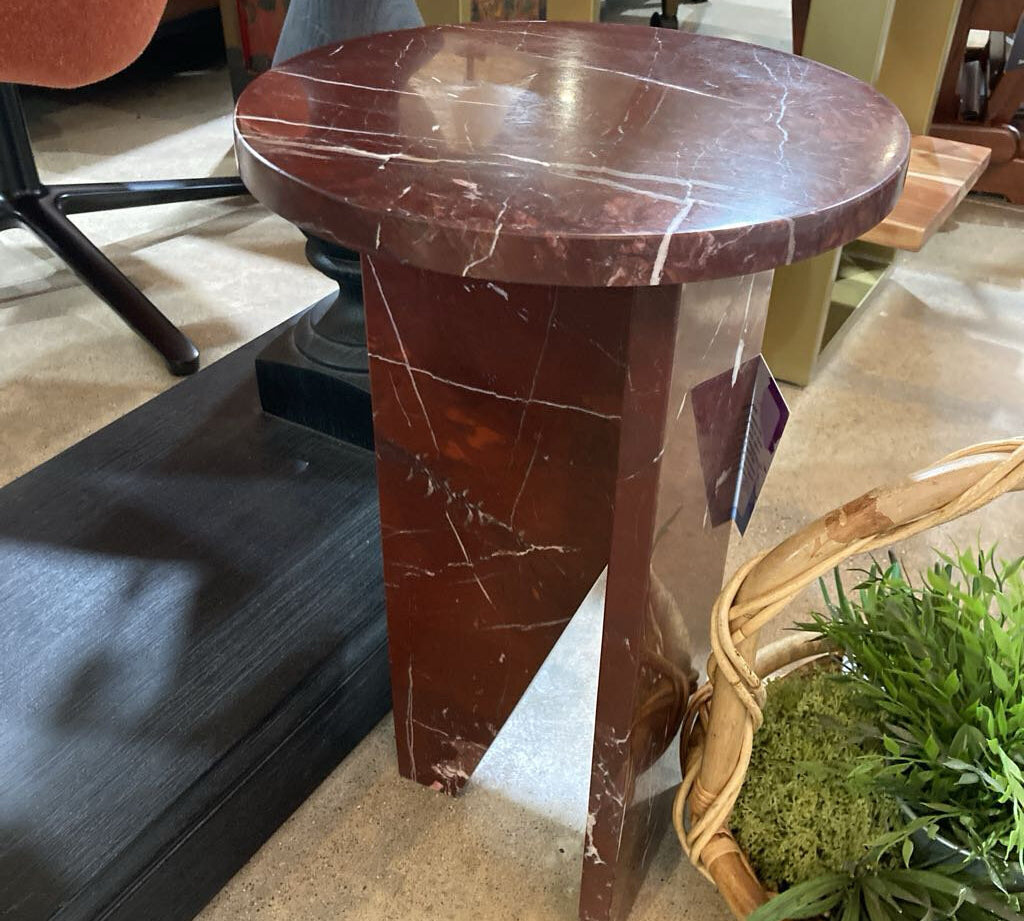 Safavieh Devlin Marble Drink Table SIDE TABLE 12d20h