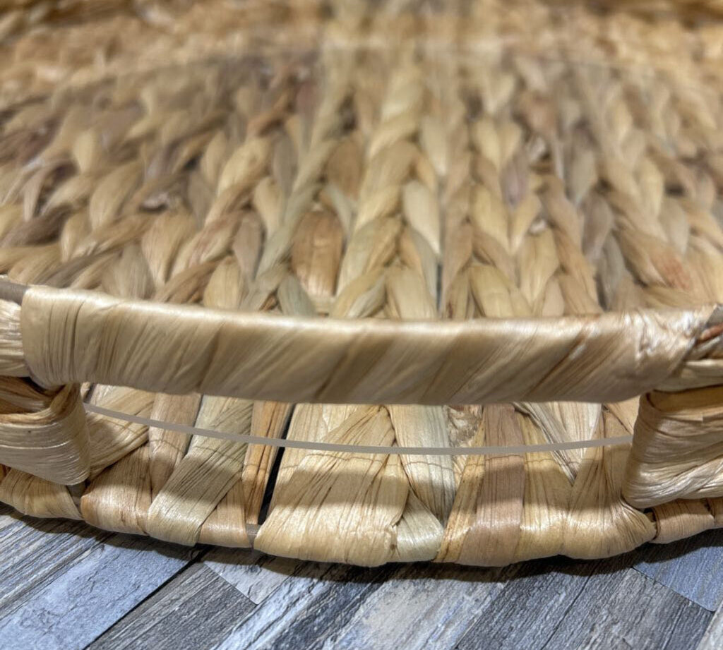 Round Wicker Tray w/ Insert ACCESSORIES 16d2h