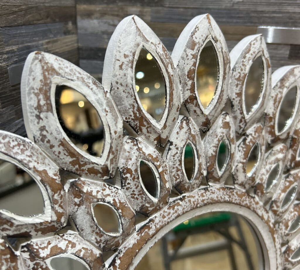 Weathered Sunburst Wall Mirror MIRRORS 18d