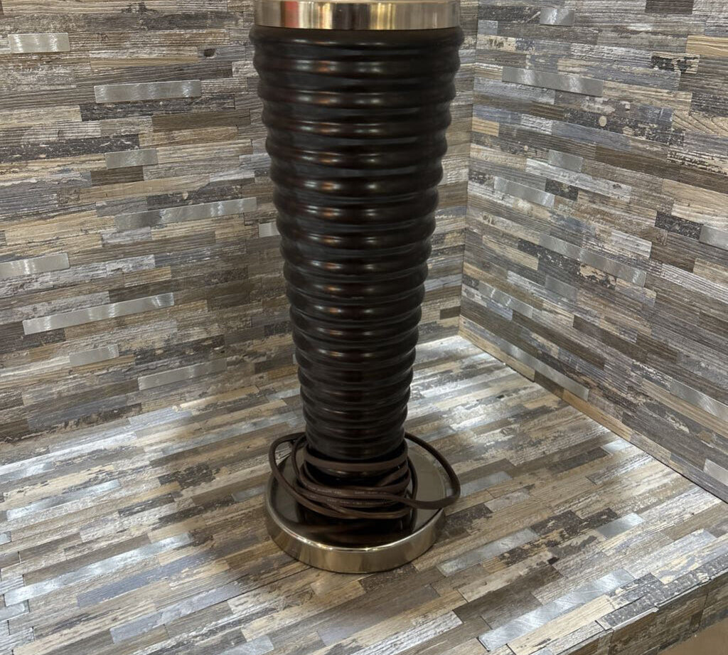 Coiled Base w/ Classic Empire Shade TABLE LAMP 16d30h