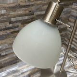 Lonni Glass Lamp w/ Drum Shade TABLE LAMP 16d24h