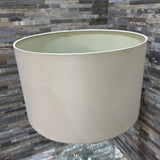 Brushed Metal Lamp w/ Glass Shade TABLE LAMP 6d18h