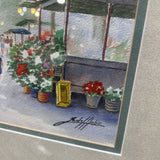 Vibrant Street Scene By Miquel Dorca Framed Print ART WORK 18x15