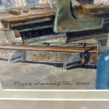 Lady Evelyn Framed Watercolor Print ART WORK 36x27
