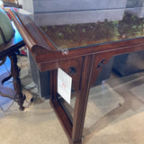 Baker Furniture Vintage Asian Glass Top Altar Console CONSOLE TABLE 84w20d34h