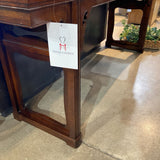 Baker Furniture Vintage Asian Glass Top Altar Console CONSOLE TABLE 84w20d34h