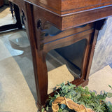 Baker Furniture Vintage Asian Glass Top Altar Console CONSOLE TABLE 84w20d34h