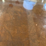 Baker Furniture Burl Mahogany Asian Style w/ Two 24" Leaves DINING TABLE 68w46d30h