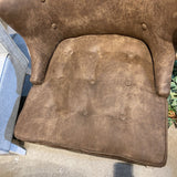 Curved Back Tufted CHAIR Mocha 28Wx26Dx30H