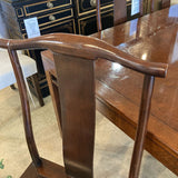 Baker Furniture Mahogany Asian Style DINING CHAIRS 19w19d40h