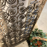 2pc Architectural Salvage Spanish Revival Cast Iron Gate FURNITURE 54Wx78H combined measurement