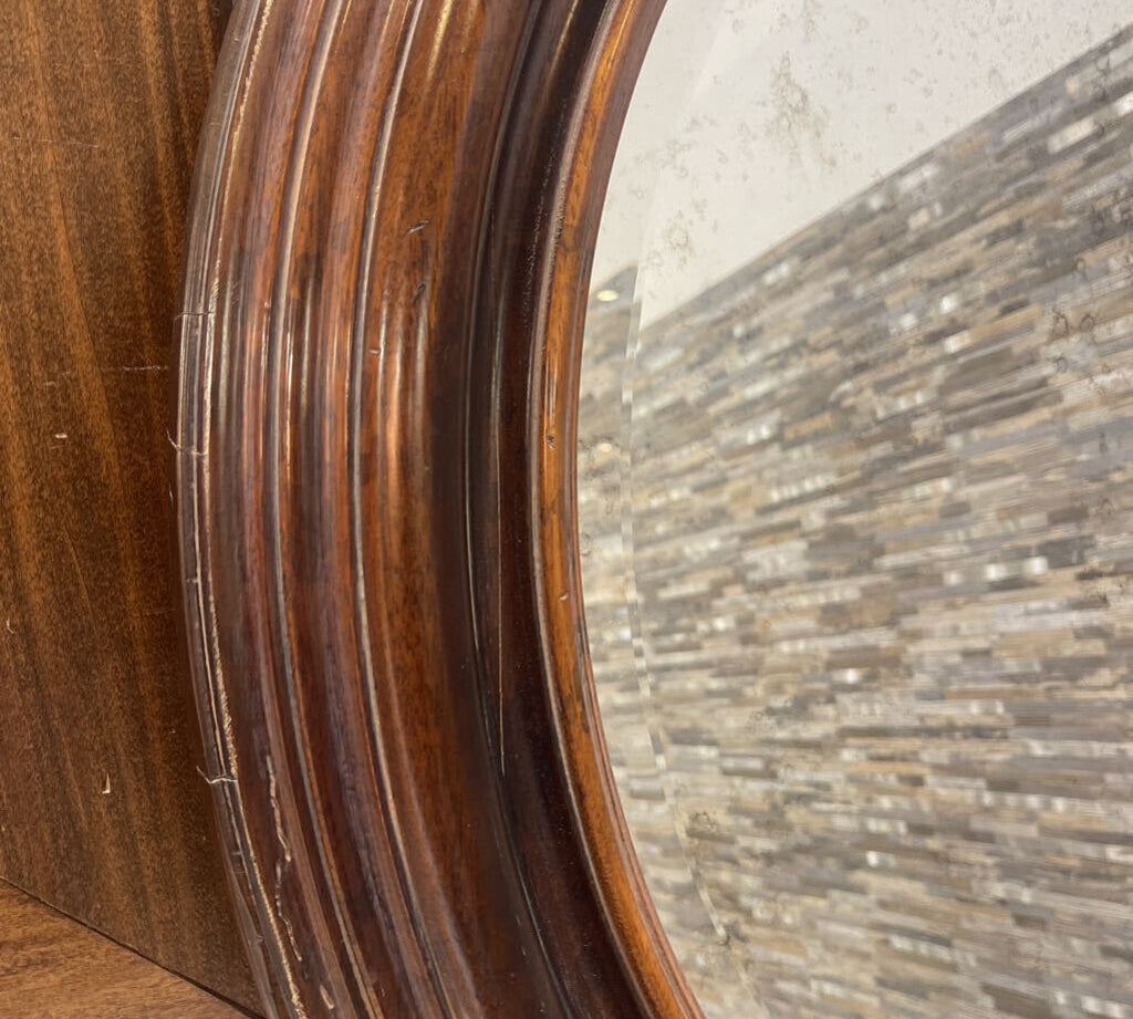 Baker Milling Road Round Distressed Wood MIRRORS 36"