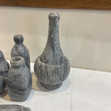 7pc Set of Stone Sculptures ACCESSORIES 5.5Wx11H largest