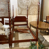 Four Poster Traditional Twin On Casters BEDS 41w80d70h