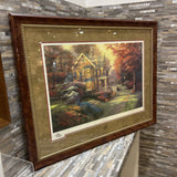 Signed & Numbered "Victorian Autumn By Thomas Kinkade ART WORK 38x30