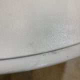 Round Clawfoot Pedestal DINING TABLE White 48d28h